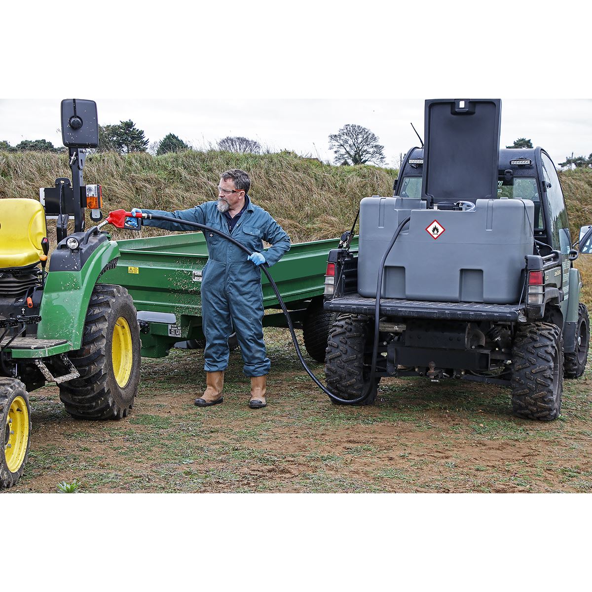 Sealey D400T Portable Diesel Tank 400L 12V Sealey