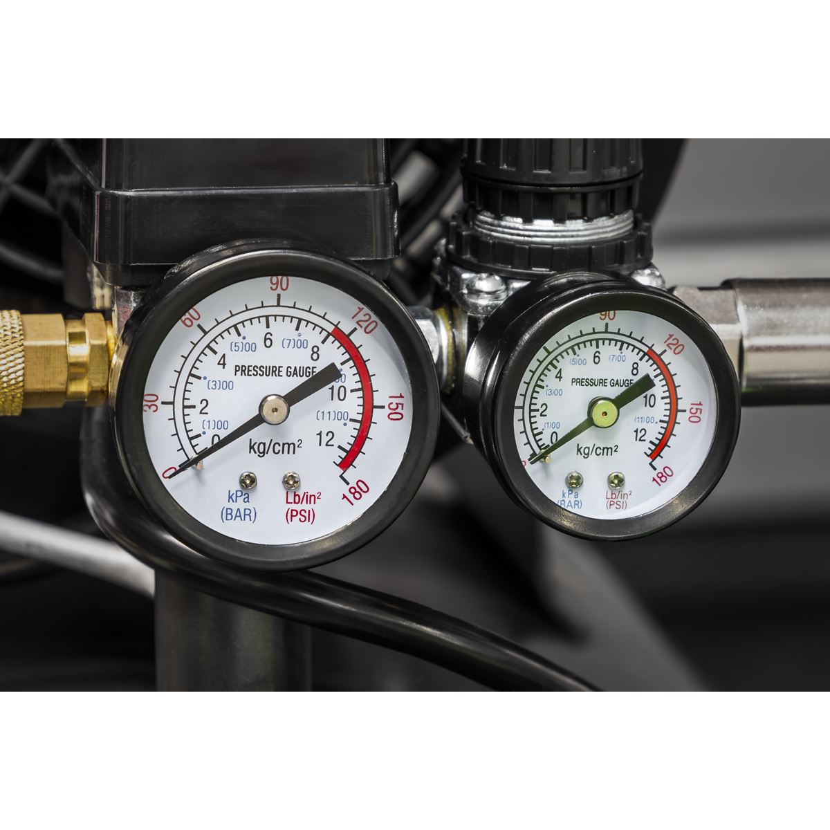 Sealey SAC10030VE Air Compressor 100L V-Twin Direct Drive 3hp Sealey