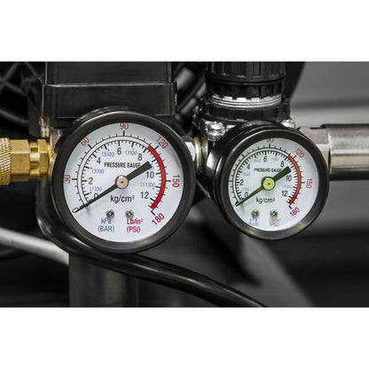 Sealey SAC10030VE Air Compressor 100L V-Twin Direct Drive 3hp Sealey