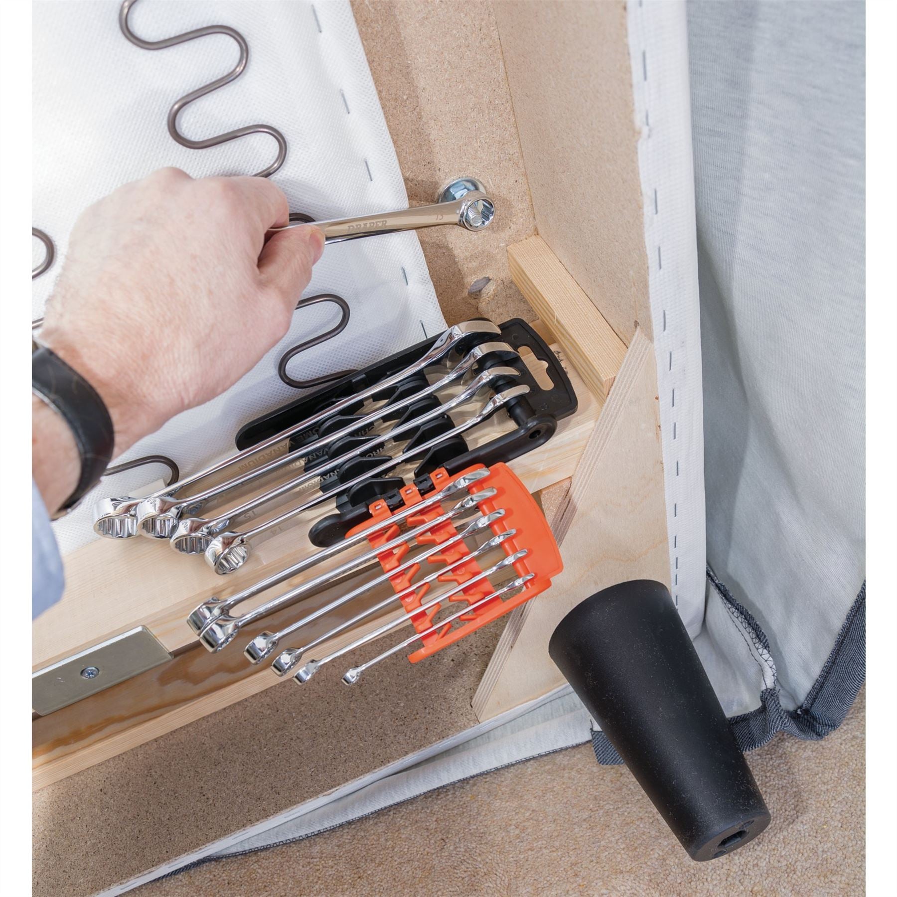 Draper 66093 HI-TORQ® Metric Combination Spanner Set Orange 11 Piece Draper