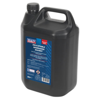 Sealey AK05 Degreasing Solvent Emulsifiable 5L Sealey