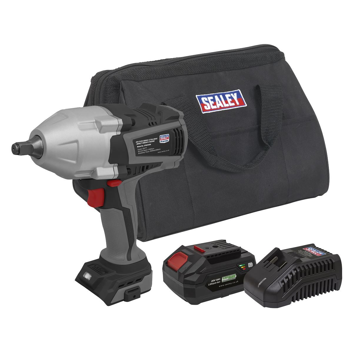 Sealey CP20VXIWKIT Cordless Impact Wrench Kit 20V 4Ah SV20 Series Sealey
