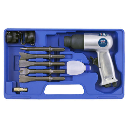 Sealey SA12/S Air Hammer Kit with Chisels Medium Stroke Sealey