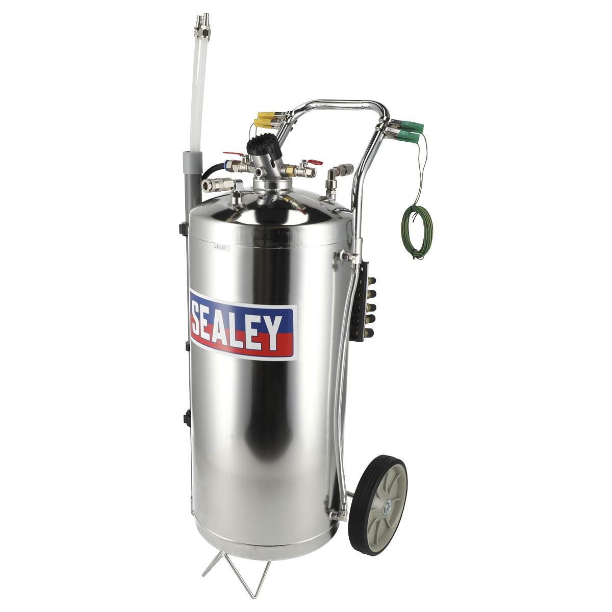 Sealey TP200S Air Operated Fuel Drainer 40L Stainless Steel Sealey