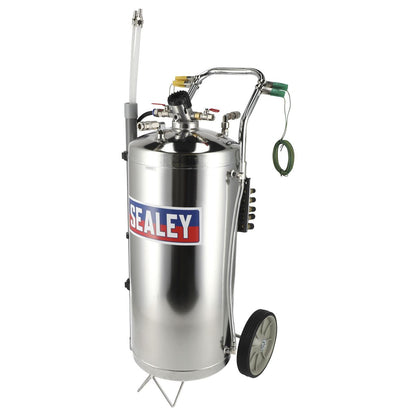 Sealey TP200S Air Operated Fuel Drainer 40L Stainless Steel Sealey