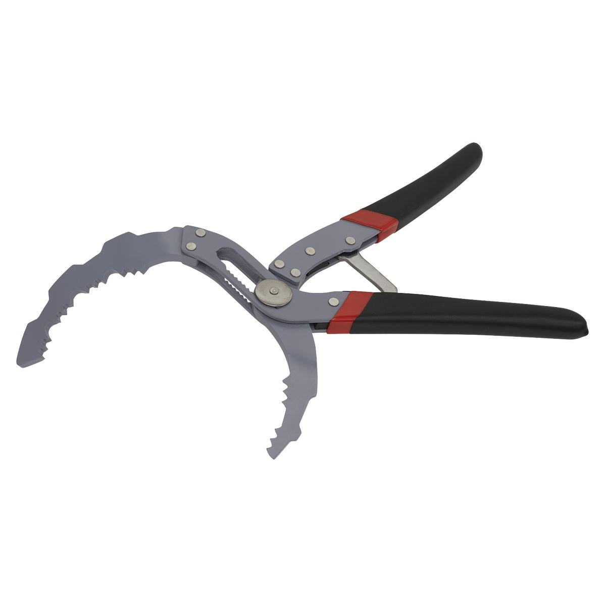 Sealey AK6421 Oil Filter Pliers Self-Adjusting - Angled Sealey