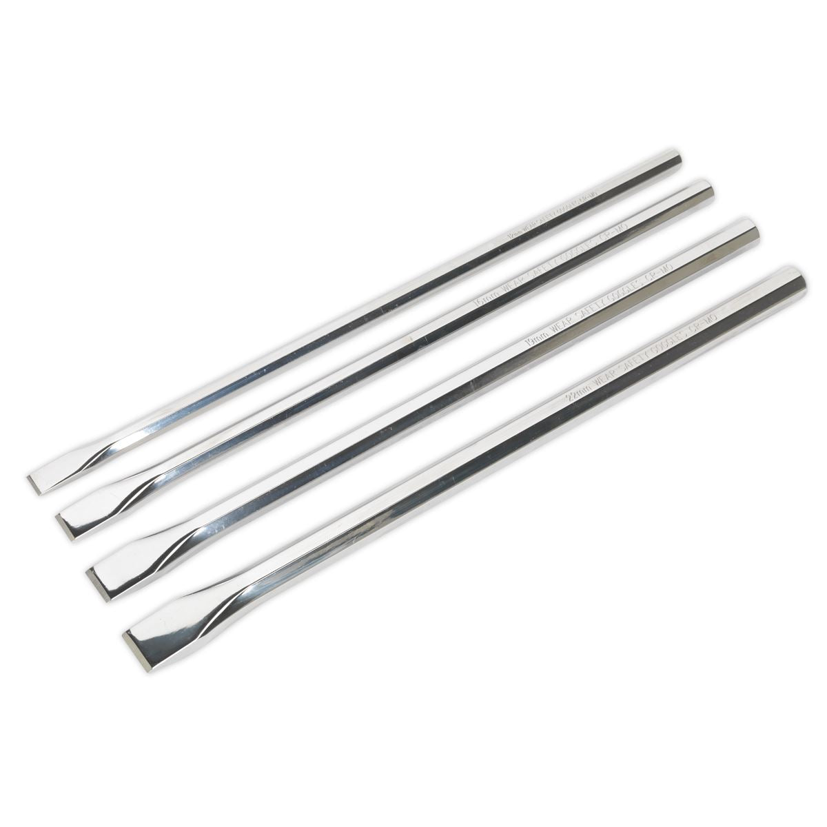 Sealey AK9148 Chisel Set 4pc Extra-Long Sealey