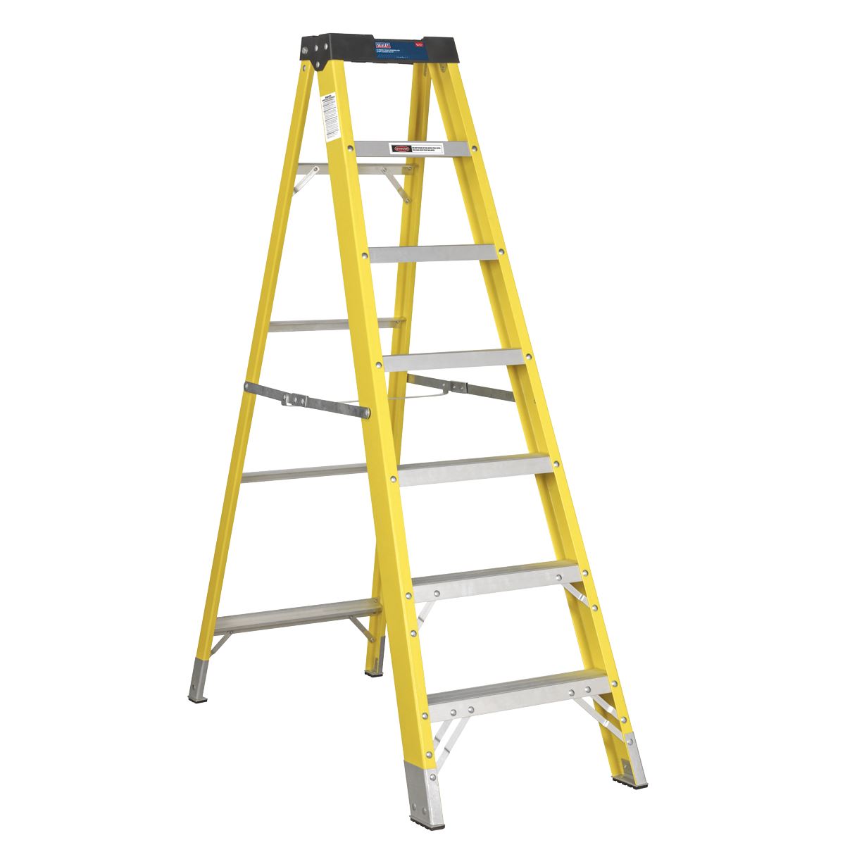 Sealey FSL7 Fibreglass Step Ladder 6-Tread EN 131 Sealey