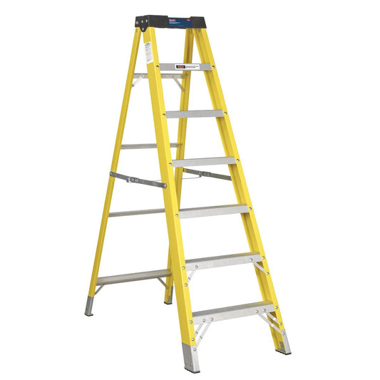 Sealey FSL7 Fibreglass Step Ladder 6-Tread EN 131 Sealey
