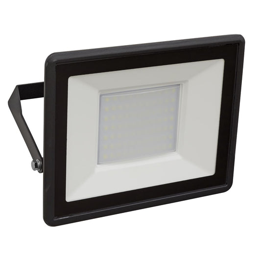Sealey LED113 Extra-Slim Floodlight with Wall Bracket 50W SMD LED 230V Sealey
