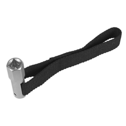 Sealey AK640 Oil Filter Strap Wrench 120mm Capacity 1/2"Sq Drive Sealey