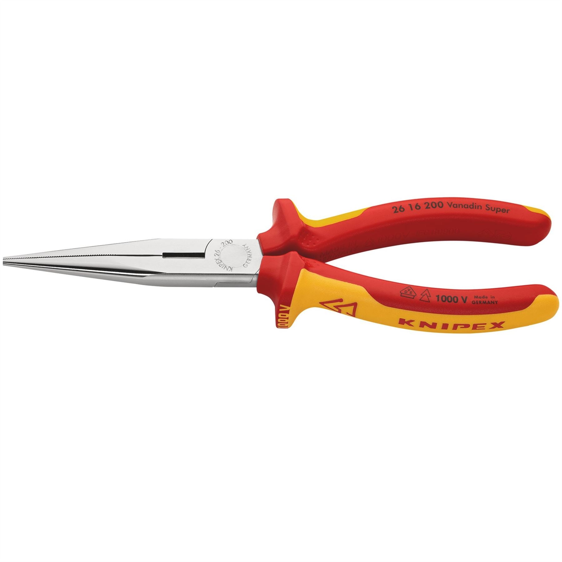 Knipex 81246 26 16 200 SBE VDE Snipe Nose Side Cutting Pliers 200mm Knipex