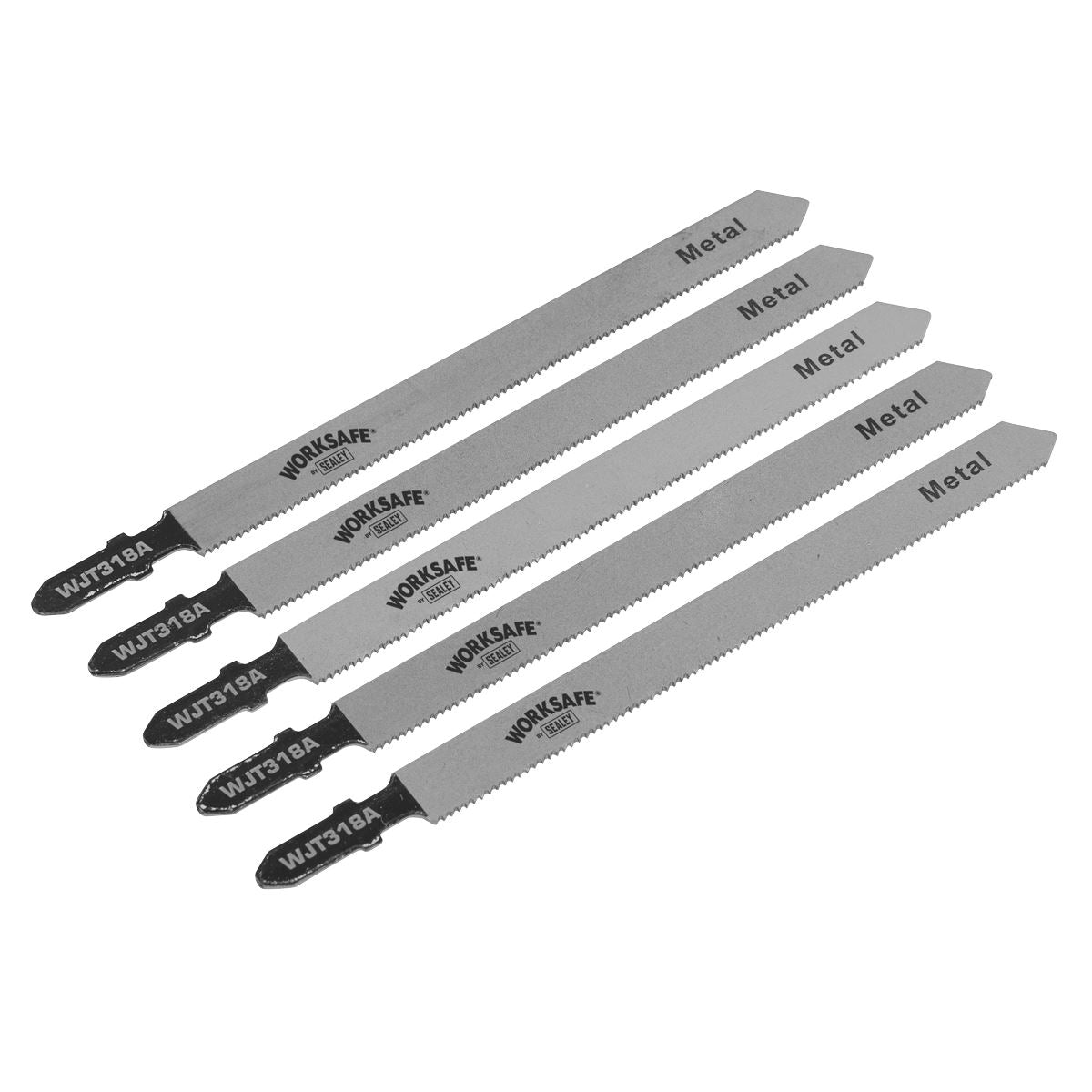 Sealey WJT318A Jigsaw Blade Metal 105mm 21tpi - Pack of 5 Sealey
