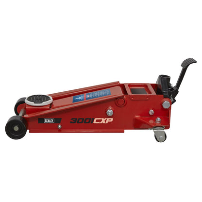 Sealey 3001CXP Trolley Jack with Foot Pedal 3 Tonne Sealey