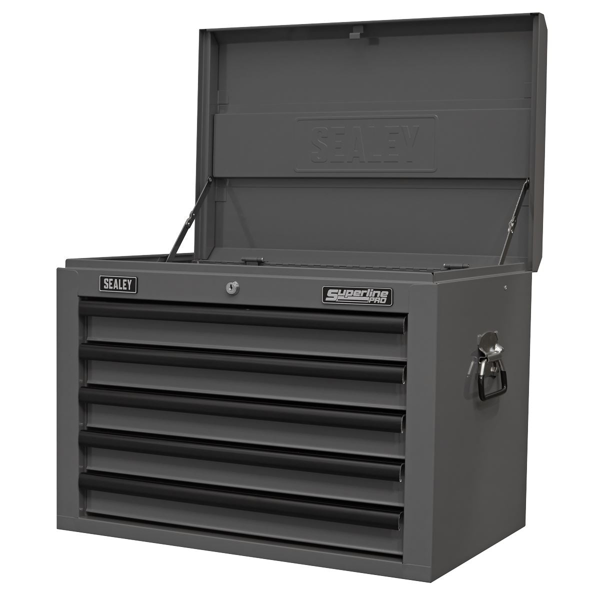 Sealey AP26059TG Topchest 5 Drawer with Ball-Bearing Slides - Grey/Black Sealey