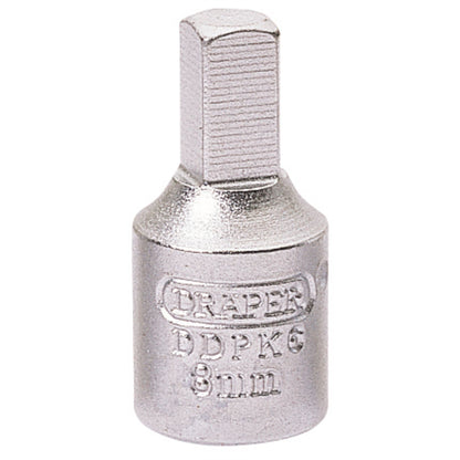 Draper 38324 Square Drain Plug Key 3/8" Sq. Dr. 8mm Draper