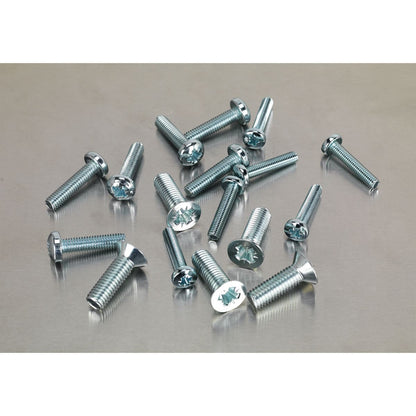 Sealey AB054MS Machine (Body) Screw Assortment 264pc M5-M8 Countersunk & Pan Head Pozi - Metric Sealey
