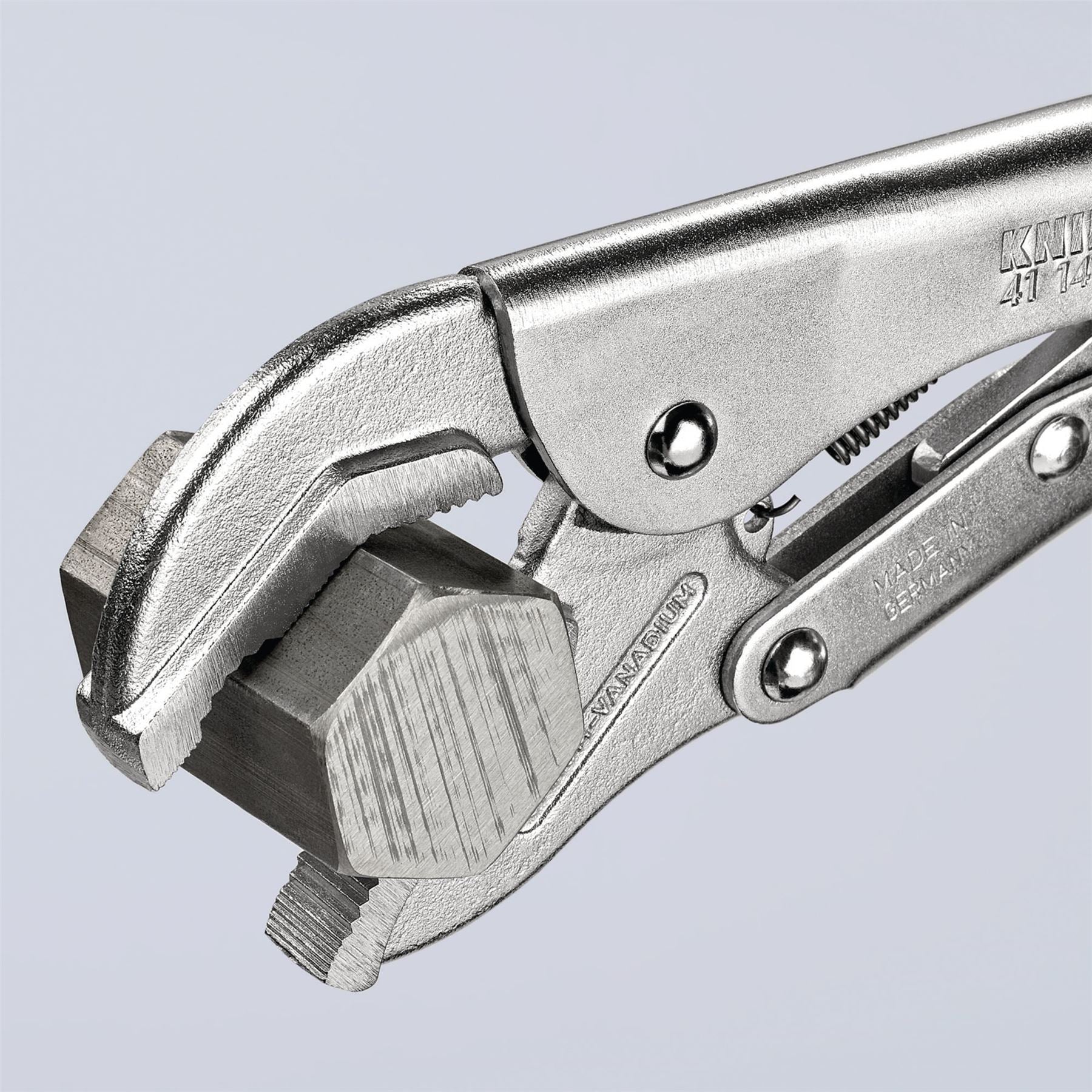 Knipex 49176 41 14 250 Prism Jaw Self Grip Pliers 250mm Knipex