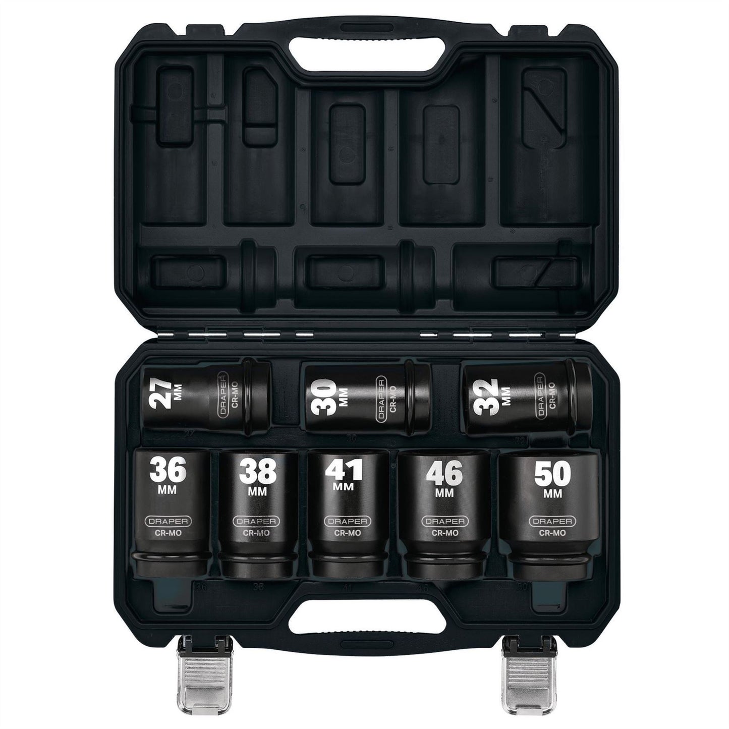 Draper 20210 HI-TORQ® Metric Deep Impact Socket Set 1" Sq. Dr. 8 Piece Draper