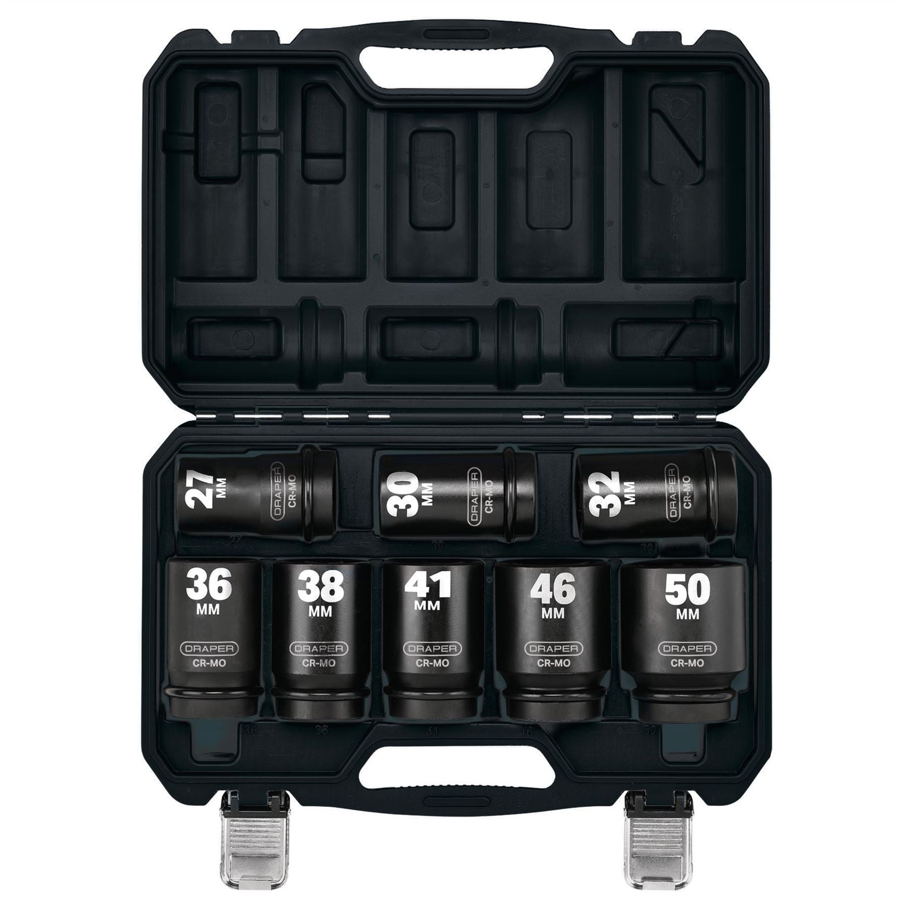 Draper 20210 HI-TORQ® Metric Deep Impact Socket Set 1" Sq. Dr. 8 Piece Draper