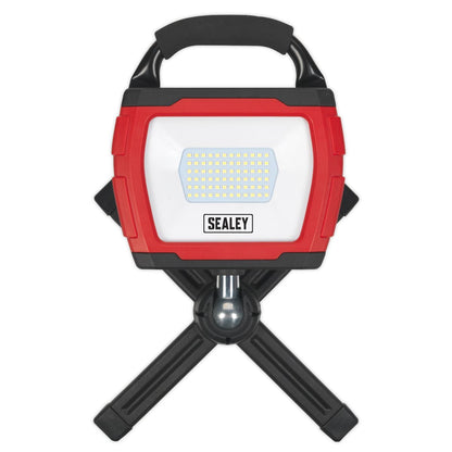 Sealey LED360FR Rechargeable 360° Floodlight 36W SMD LED Portable Red Lithium-ion Sealey