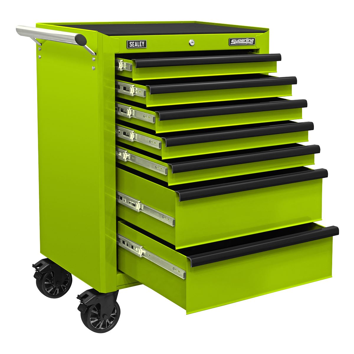 Sealey AP26479THV Rollcab 7 Drawer with Ball-Bearing Slides - Green/Black Sealey