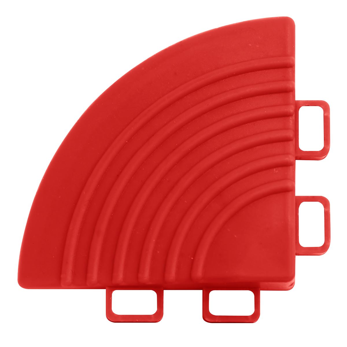 Sealey FT3CR Polypropylene Floor Tile Corners 60 x 60mm Red - Pack of 4 Sealey