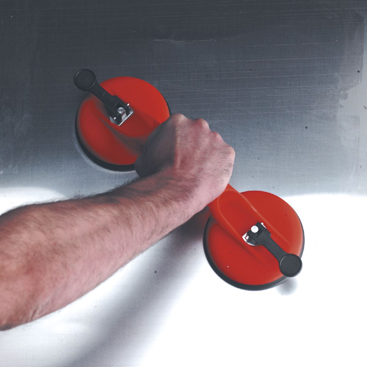 Sealey AK9892 Suction Gripper Twin Head 120mm Sealey