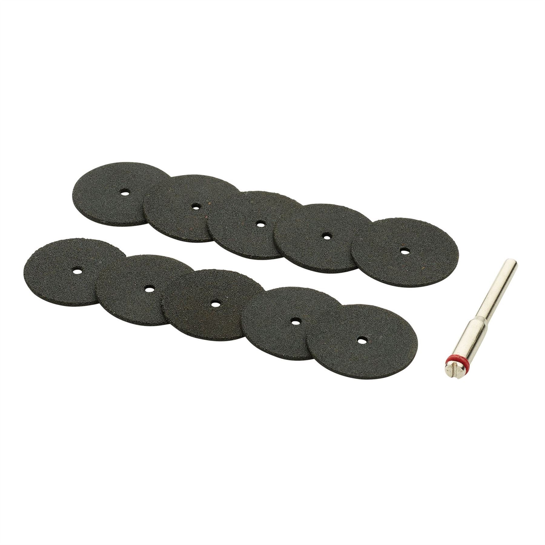 Draper 08957 Cutting Wheels and Holder for D20 Engraver/Grinder 10 Piece Draper