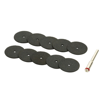 Draper 08957 Cutting Wheels and Holder for D20 Engraver/Grinder 10 Piece Draper
