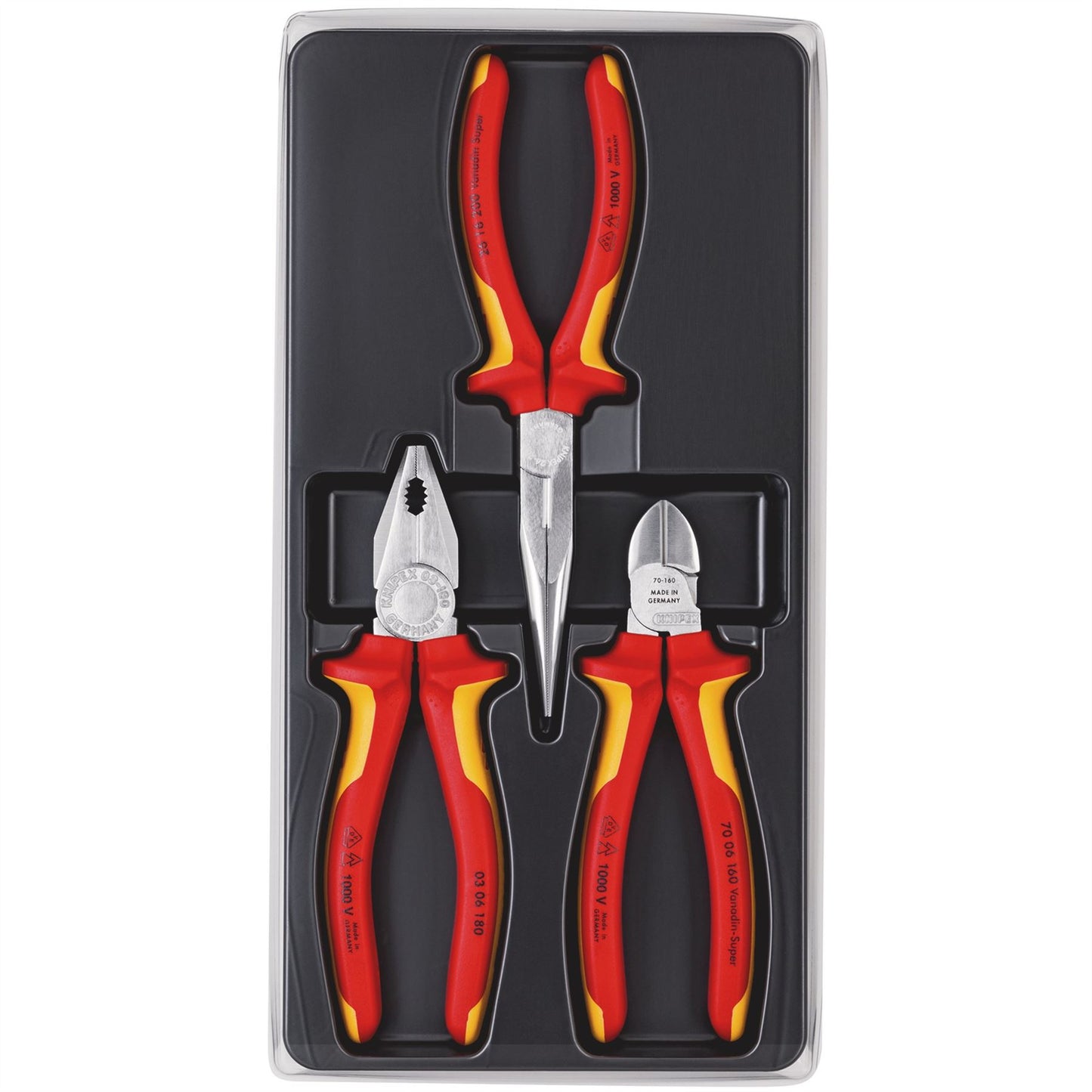 Knipex 44948 00 20 12 VDE Plier Assembly Pack 3 Piece Knipex