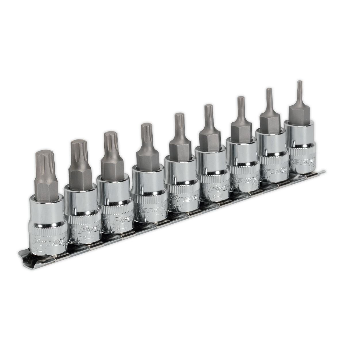 Sealey AK6222 TRX-P* Socket Bit Set 9pc 3/8"Sq Drive 50mm Sealey