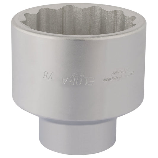 Elora 67418 Bi-Hexagon Socket 1" Sq. Dr. 75mm Elora