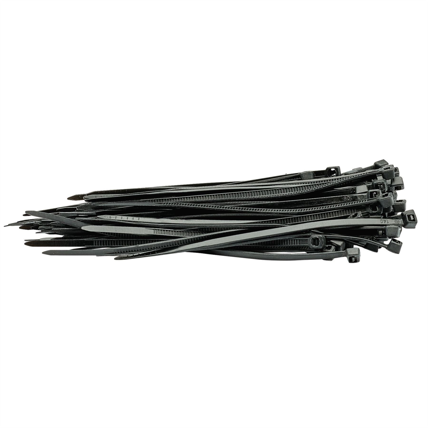 Draper 70389 Cable Ties 2.5 x 100mm Black Pack of 100 Draper