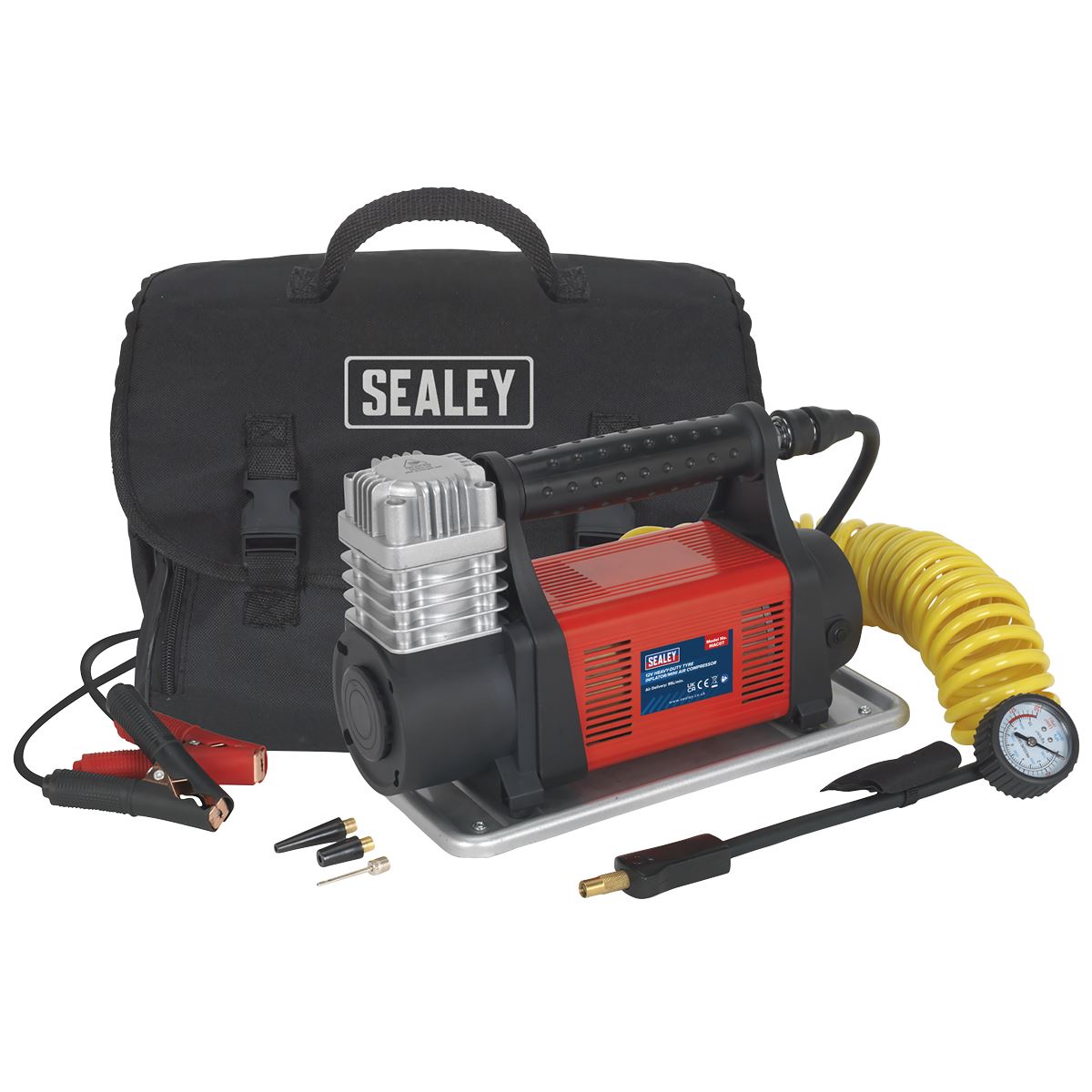 Sealey MAC07 Tyre Inflator/Mini Air Compressor 12V Heavy-Duty Sealey