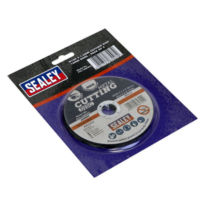 Sealey PTC/100CET5 Cutting Disc Ø100 x 1.2mm Ø16mm Bore Pack of 5 Sealey