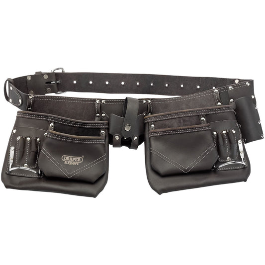 Draper 03138 Oil-Tanned leather Double Pouch Tool Belt Draper
