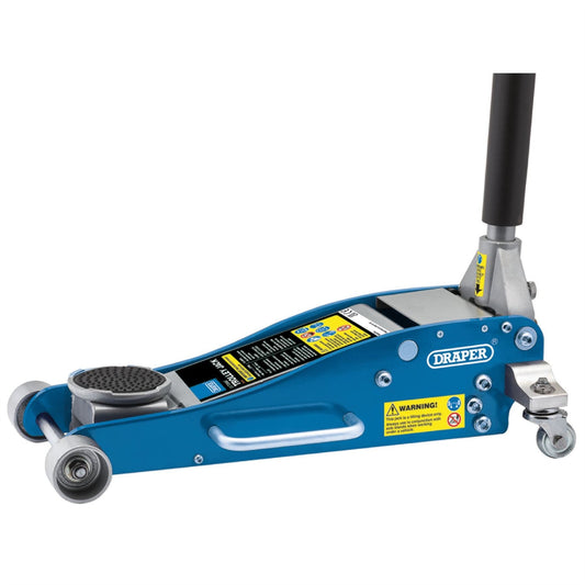 Draper 31479 Aluminium and Steel Low Profile Trolley Jack 2.5 Tonne Draper