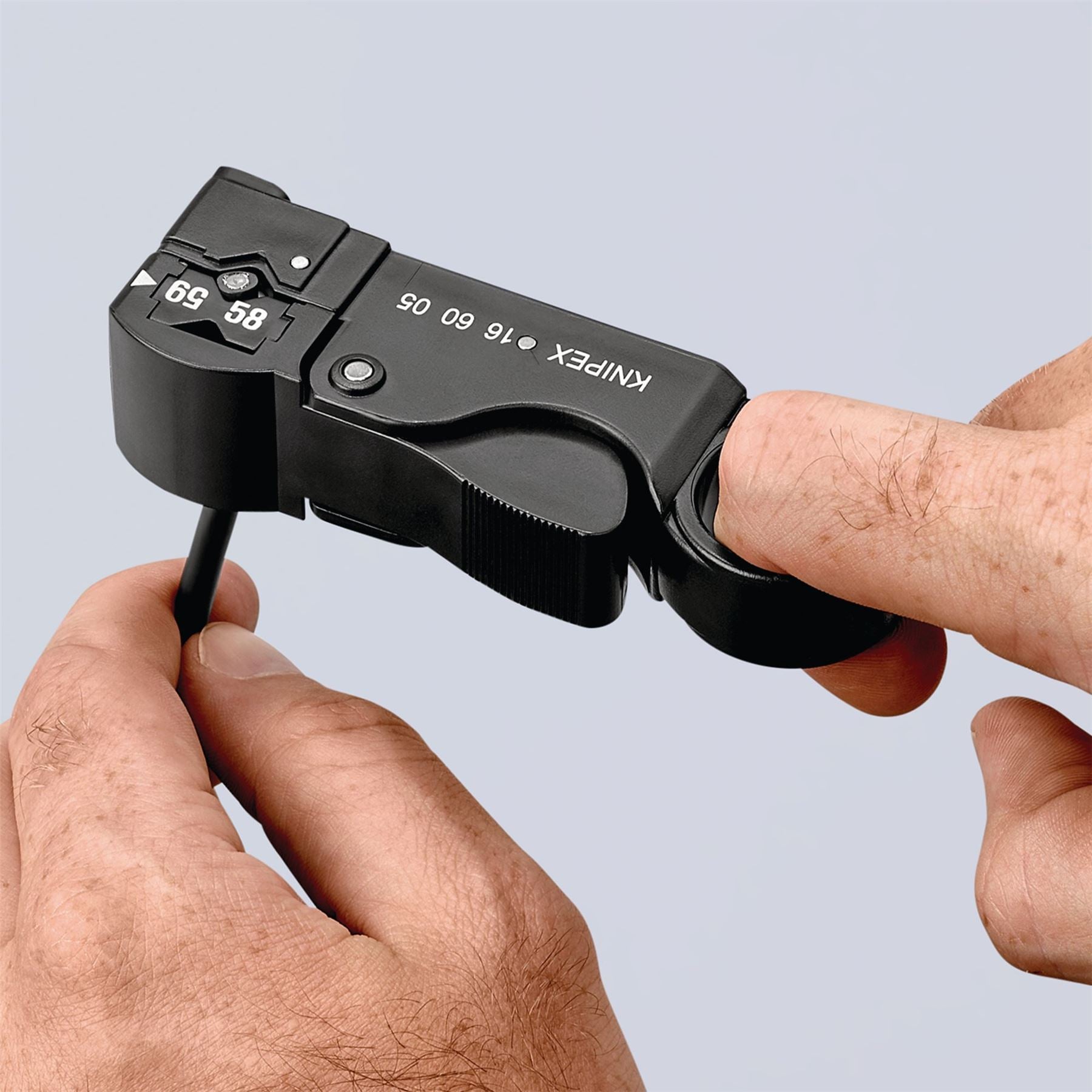 Knipex 64953 16 60 05SB Adjustable Co-Axial Stripping Tool 105mm Knipex