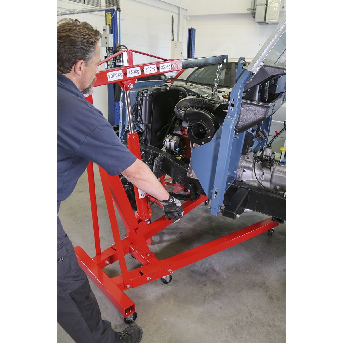 Sealey SC10 KD' Type Folding Crane 1 Tonne Sealey