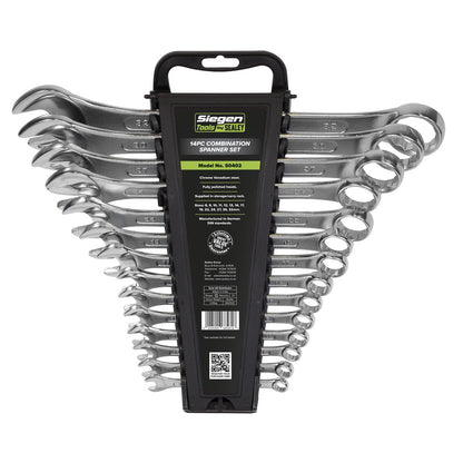Siegen S0402 Combination Spanner Set 14pc Metric Siegen