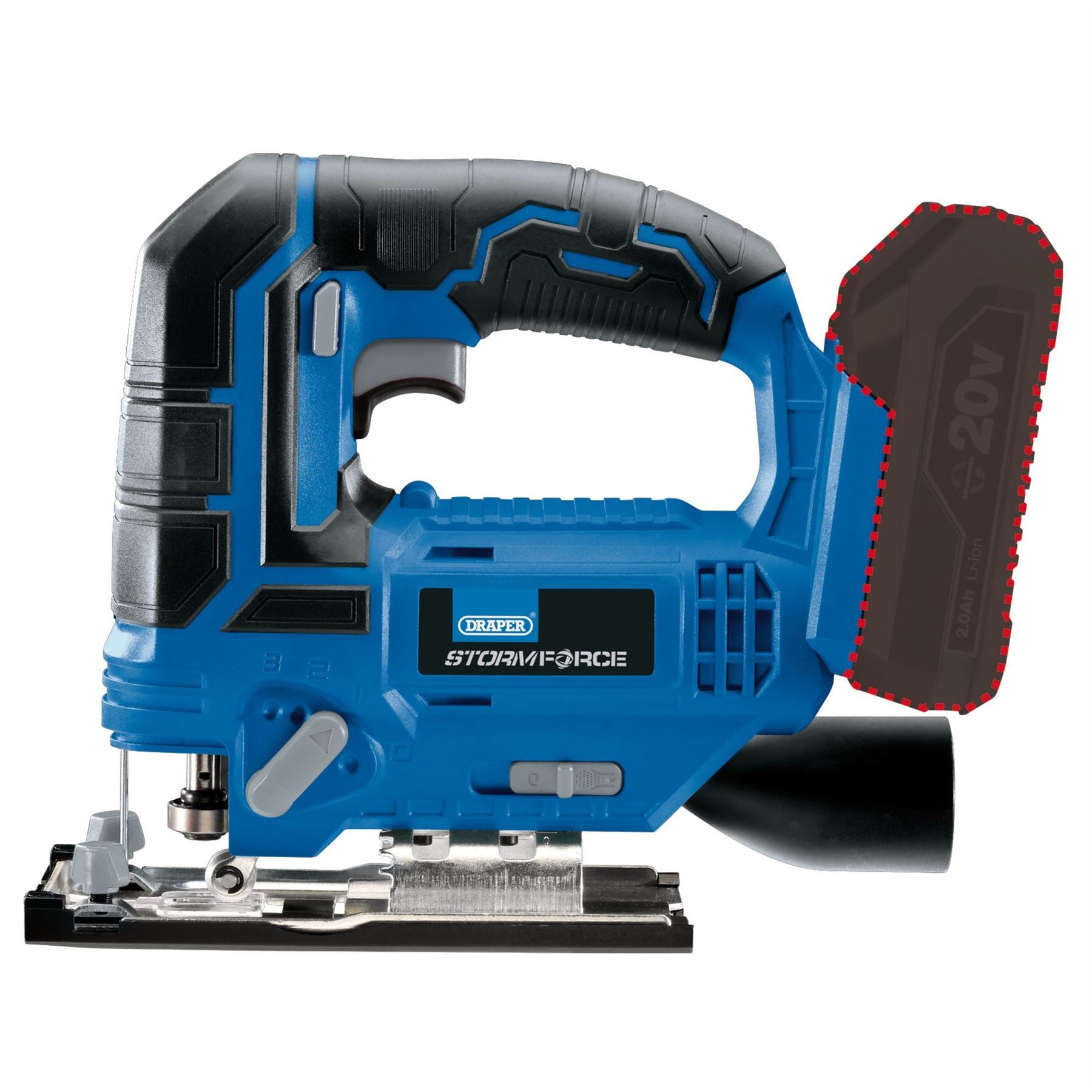 Draper 89477 Storm Force® 20V Jigsaw Sold Bare Draper