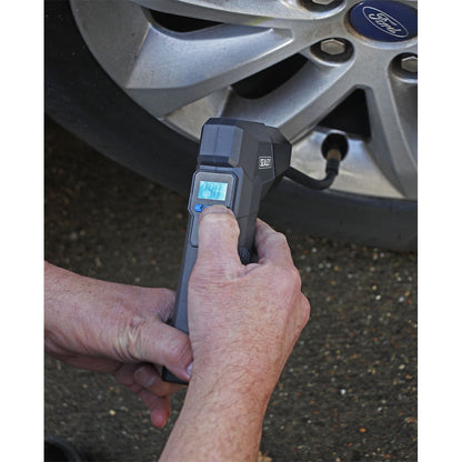 Sealey CTI120 Compact Rechargeable Tyre Inflator & Power Bank with Worklight Sealey
