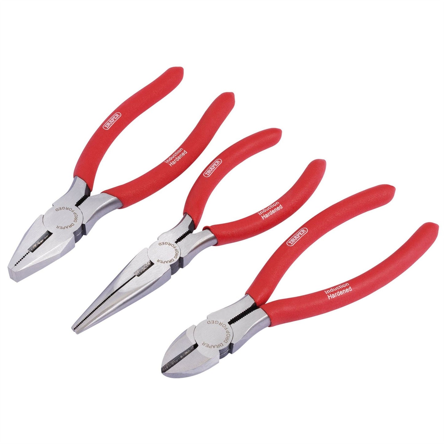 Draper 67924 Redline® Pliers Set with PVC Dipped Handles 160mm 3 Piece Draper