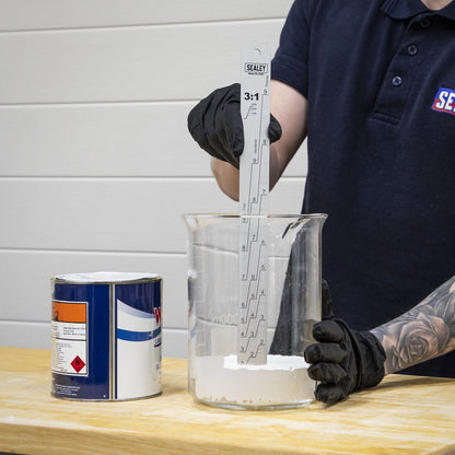 Sealey PA07 Aluminium Paint Measuring Stick 1:1/3:1 Sealey