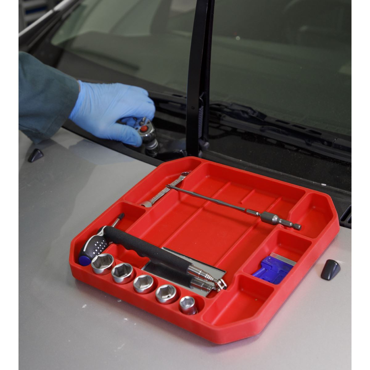 Sealey APNST2 Flexible Tool Tray Non-Slip - 275 x 225 x 30mm Sealey