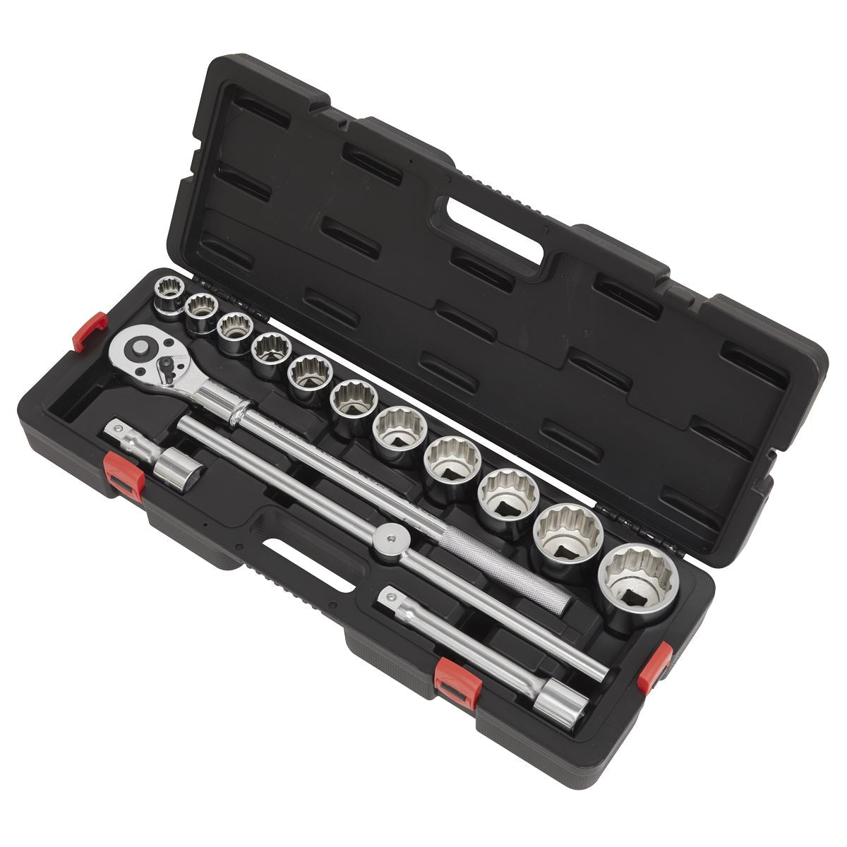 Sealey AK2583 Socket Set 3/4"Sq Drive 12-point WallDrive® 15pc Metric Sealey