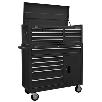Sealey AP4109B Topchest 9 Drawer with Ball Bearing Slides - Black Sealey