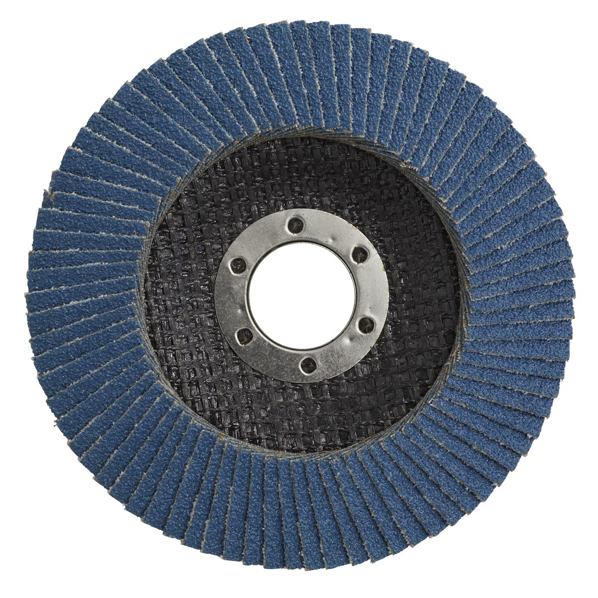 Sealey FD11580 Flap Disc Zirconium Ø115mm Ø22mm Bore 80Grit Sealey