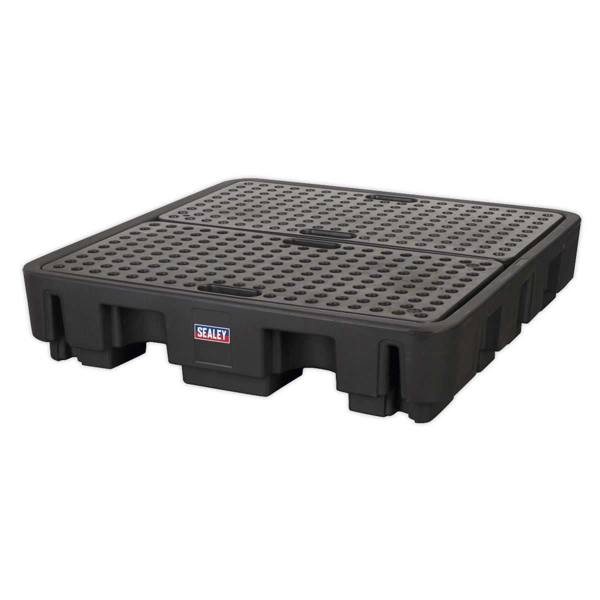 Sealey DRP18 4 Drum Polyethylene Barrel Bund Spill Pallet 1380 x 1290 x 280mm Sealey